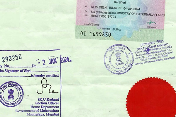 Apostille and embassy attestation assistance